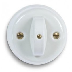 FANTON ceramic 2-way switch, white, 10AX, 250V, F84001