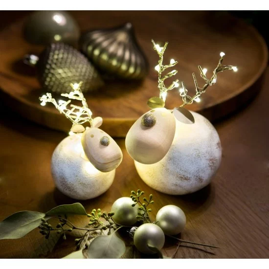 Christmas LED light decoration Concrete Deer small, 524093