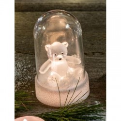 Christmas LED Acrylic Bear with 6h Timer, 524734