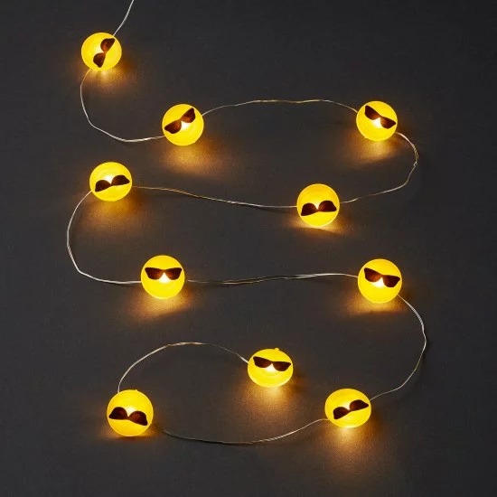 Christmas LED - Light Chain “ Cool“ Emoji, 522952 (1.2 m)