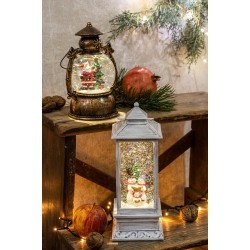 Christmas LED - Water Ball Lantern, with Santa Claus and Christmas Tree, 524468