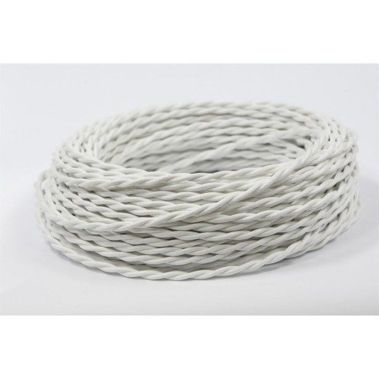 FANTON silk braided wire, white