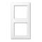 Jung 2-gang frame, white, AS582WW