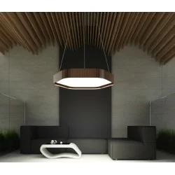 MILOO ELECTRONICS suspended lamp ART LIGHT, 120W, DALI, mP cover, 4000K, IP40, wenge