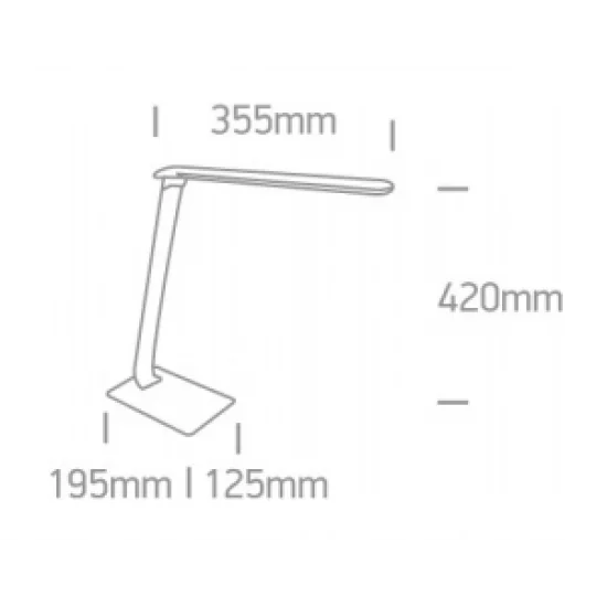 ONE LIGHT LED table lamp 7-step dimmable with USB, 61068/C