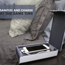 Portable Multifunction Box UVC - Wireless Charger, white