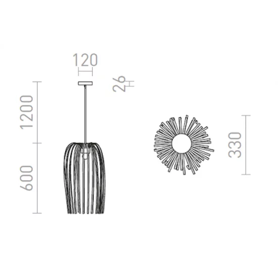 RENDL suspension light ZALA, R13315