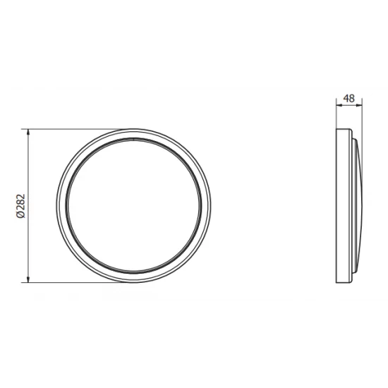 GTV ceiling LED light fixture MOON LD-MOON12W-NB, 12W, 4000K GTV ceiling LED light fixture MOON LD-MOON12W-NB, 12W, 4000K