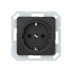 Vilma socket with earthing 16A/205V, RP16-002-02an