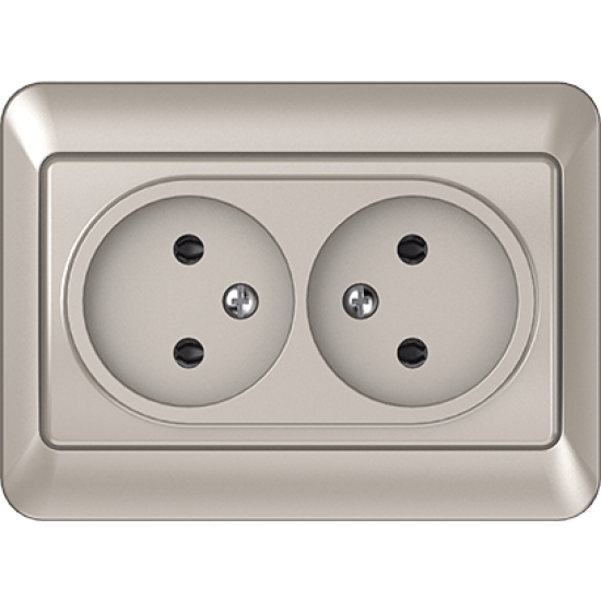 Vilma 2-way socket without earthing 16A/205V, RP16-020ch
