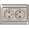 Vilma 2-way socket without earthing 16A/205V, RP16-020ch
