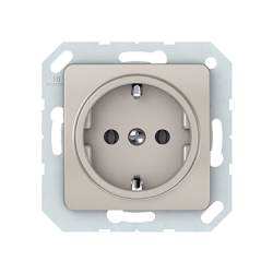 Vilma socket with earthing 16A/205V, RP16-002-02ch