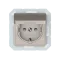 Vilma socket with earthing and cover 16A/205V, RP16-003-02ch