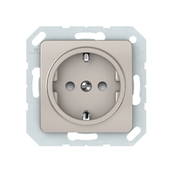 Vilma socket with earthing with child protection16A/205V, RP16-002-22ch