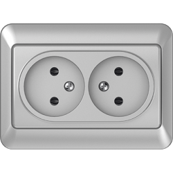 Vilma 2-way socket without earthing 16A/205V, RP16-020mt