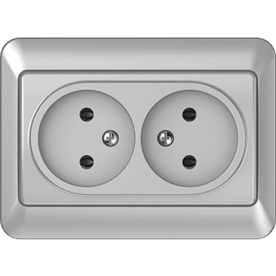 Vilma 2-way socket without earthing 16A/205V, RP16-020mt Vilma 2-way socket without earthing 16A/205V, RP16-020mt