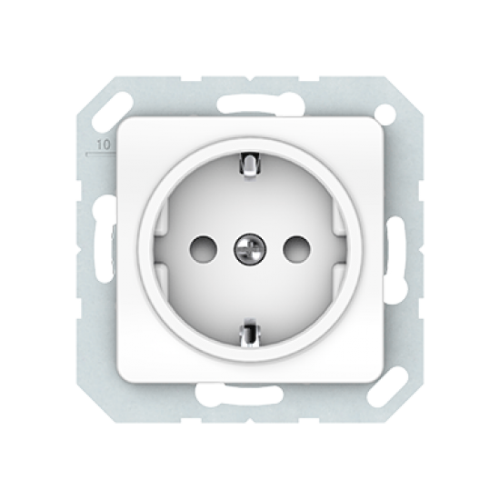Vilma socket with earthing with child protection16A/205V, RP16-002-22ww