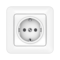 Vilma socket with earthing with frame 16A/205V, RP16-002ww