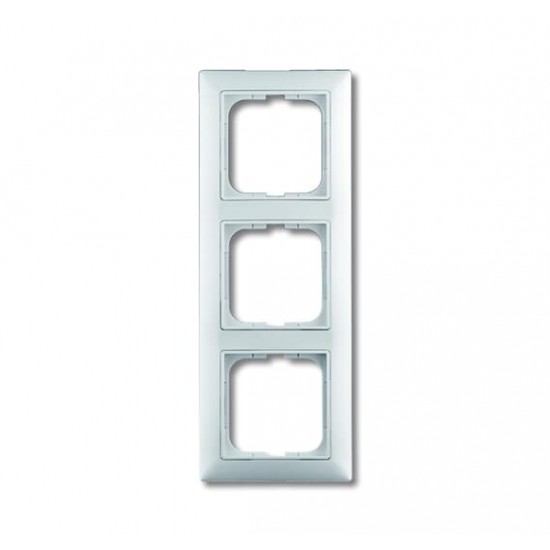 ABB Cover frame with decorative styling frame 3gang frame, white, Basic55, 2513-94-507