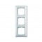 ABB Cover frame with decorative styling frame 3gang frame, white, Basic55, 2513-94-507