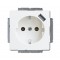 ABB SCHUKO® USB socket outlet shuttered, white Basic55, 20 EUCBUSB-94-507