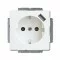 ABB SCHUKO® USB socket outlet shuttered, white Basic55, 20 EUCBUSB-94-507