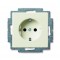 ABB SCHUKO® socket outlet, ivory, Basic55, 20 EUC-92-507