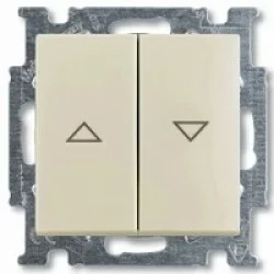 ABB Blind switch with cover SP, switch with interlock, ivory Basic55 2006/4 UC-92-507