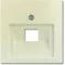ABB Cover plate 1gang for 1xRJ45, ivory Basic55 1803-92-507