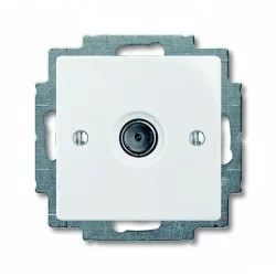ABB For connection to a TV or FM co-axial aerial lead, white Basic55 1743-01-94-507