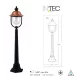 INTEC LIGHT outdoor pillar, garden luminaire VENEZIA, 1xE27x60W, IP44, LANT-VENEZIA-P1 INTEC LIGHT outdoor pillar, garden luminaire VENEZIA, 1xE27x60W, IP44, LANT-VENEZIA-P1