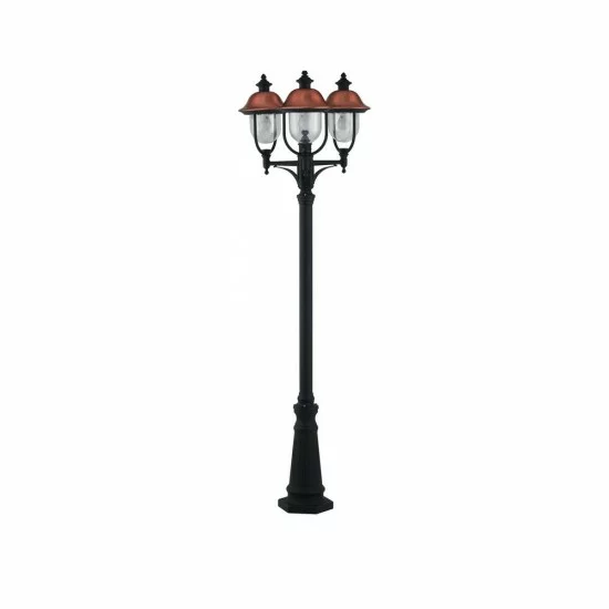 INTEC LIGHT outdoor post, garden luminaire VENEZIA, 3xE27x60W, IP44, LANT-VENEZIA-P3 INTEC LIGHT outdoor post, garden luminaire VENEZIA, 3xE27x60W, IP44, LANT-VENEZIA-P3