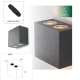 INTEC LIGHT outdoor concrete wall light ETNA, 4xGU10x35W, IP65, I-ETNA-AP4