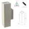 INTEC LIGHT outdoor concrete wall light OAKLAND, 2xGU10x35W, IP65, I-OAKLAND-AP2 BCO