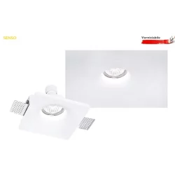 INTEC LIGHT recessed gypsum luminaire downlight GU10x1xmax35W, IP20, SENSO, INC-SENSO-1
