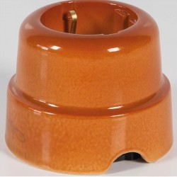 FANTON ceramic socket, terracotta, 2P+T 16A 250V, F84011TC