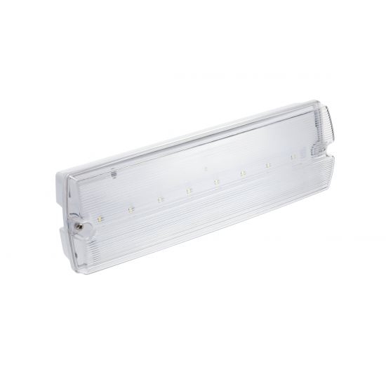 GTV Surface Emergency fixture LED, 3W, 6400K, 3h, IP65, LD-TERNO3-00, TEST button