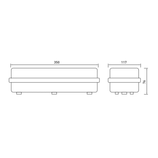 GTV Surface Emergency fixture LED, 3W, 6400K, 3h, IP65, LD-SAHER3-DUO GTV Surface Emergency fixture LED, 3W, 6400K, 3h, IP65, LD-SAHER3-DUO