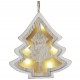 Christmas LED 3D Fir Tree, White-Washed Wood, for Suspending, 521054
