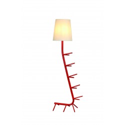 MANTRA floor lamp 1xE27xmax20W, IP20, red, CENTIPEDE 7256