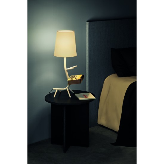 MANTRA table lamp 1xE27xmax20W, IP20, white, CENTIPEDE 7250