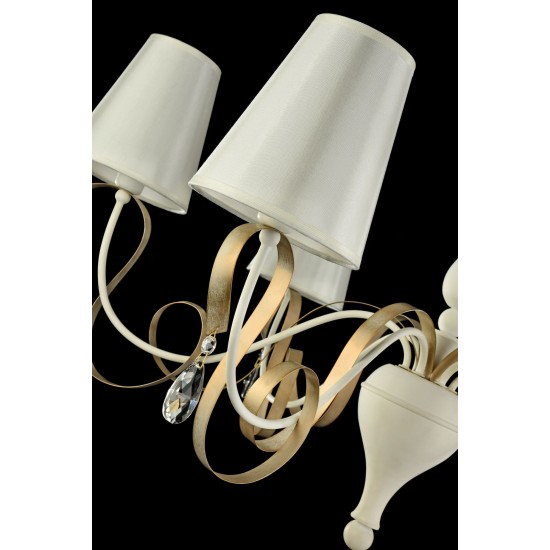 Maytoni chandelier 6xE14x40W, white, Intreccio ARM010-06-W