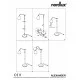 Nordlux floor lamp Alexander, white, 1xE27x15W, 48654001 Nordlux floor lamp Alexander, white, 1xE27x15W, 48654001