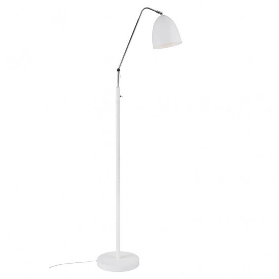 Nordlux floor lamp Alexander, white, 1xE27x15W, 48654001