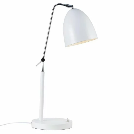 Nordlux table lamp Alexander, white, 1xE27x15W, 48635001 Nordlux table lamp Alexander, white, 1xE27x15W, 48635001