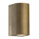 Nordlux outdoor wall light Canto Maxi 2, GU10, 2x28W, IP44, brass, 49721035