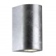 Nordlux outdoor wall light Canto Maxi 2, GU10, 2x28W, IP44, galvanized steel, 49721031