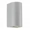 Nordlux outdoor wall light Canto Maxi 2, GU10, 2x28W, IP44, grey, 49721010