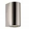 Nordlux outdoor wall light Canto Maxi 2, GU10, 2x28W, IP44, stainless steel, 49721034