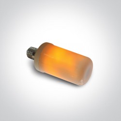 ONE LIGHT bulb LED, 6W, E27, 1600K,  Flickering Flame Effect lam, 9G06F/E